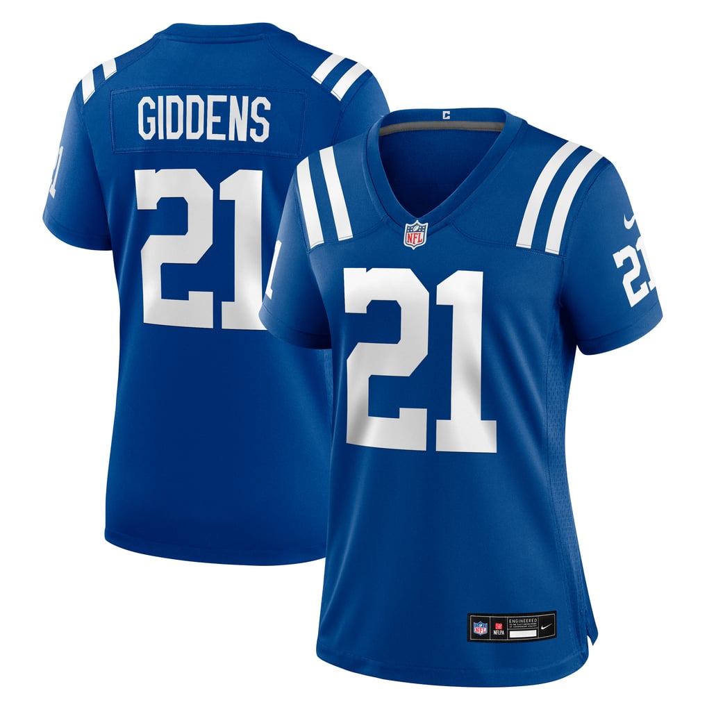 Women's Indianapolis Colts DJ Giddens Nike  Royal Team Game Jersey - Image 2