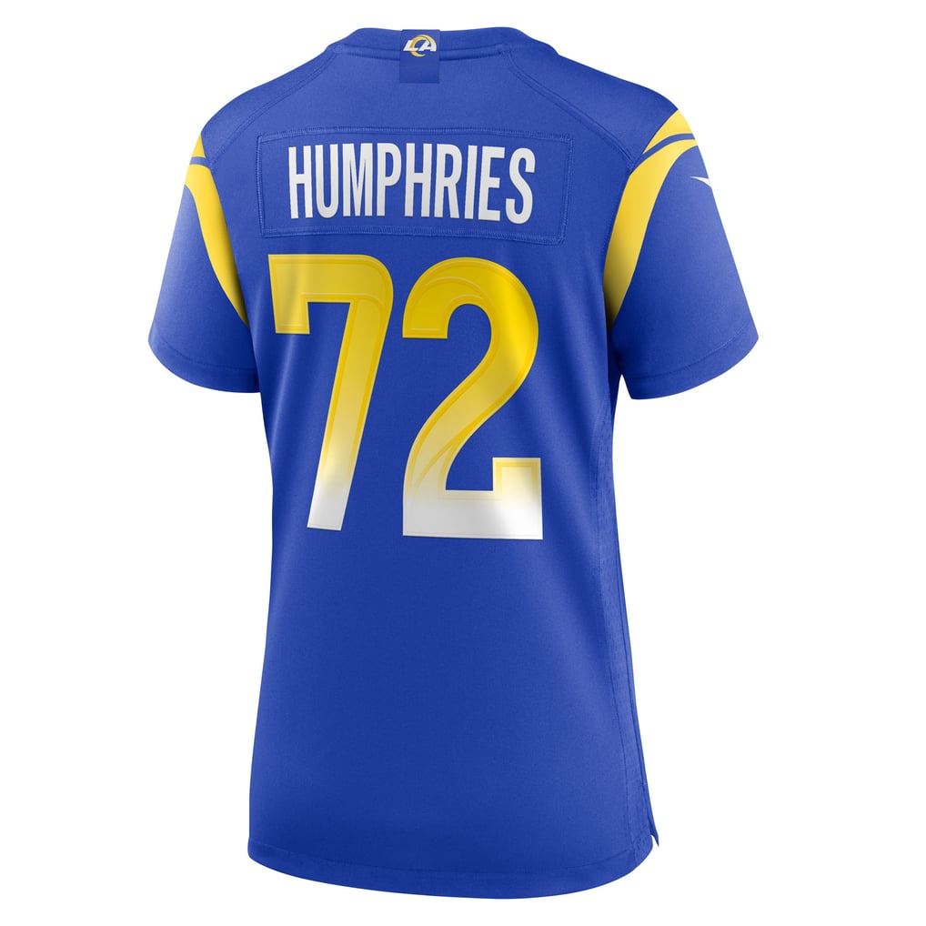 Women's Los Angeles Rams D.J. Humphries Nike  Royal Team Game Jersey - Image 4