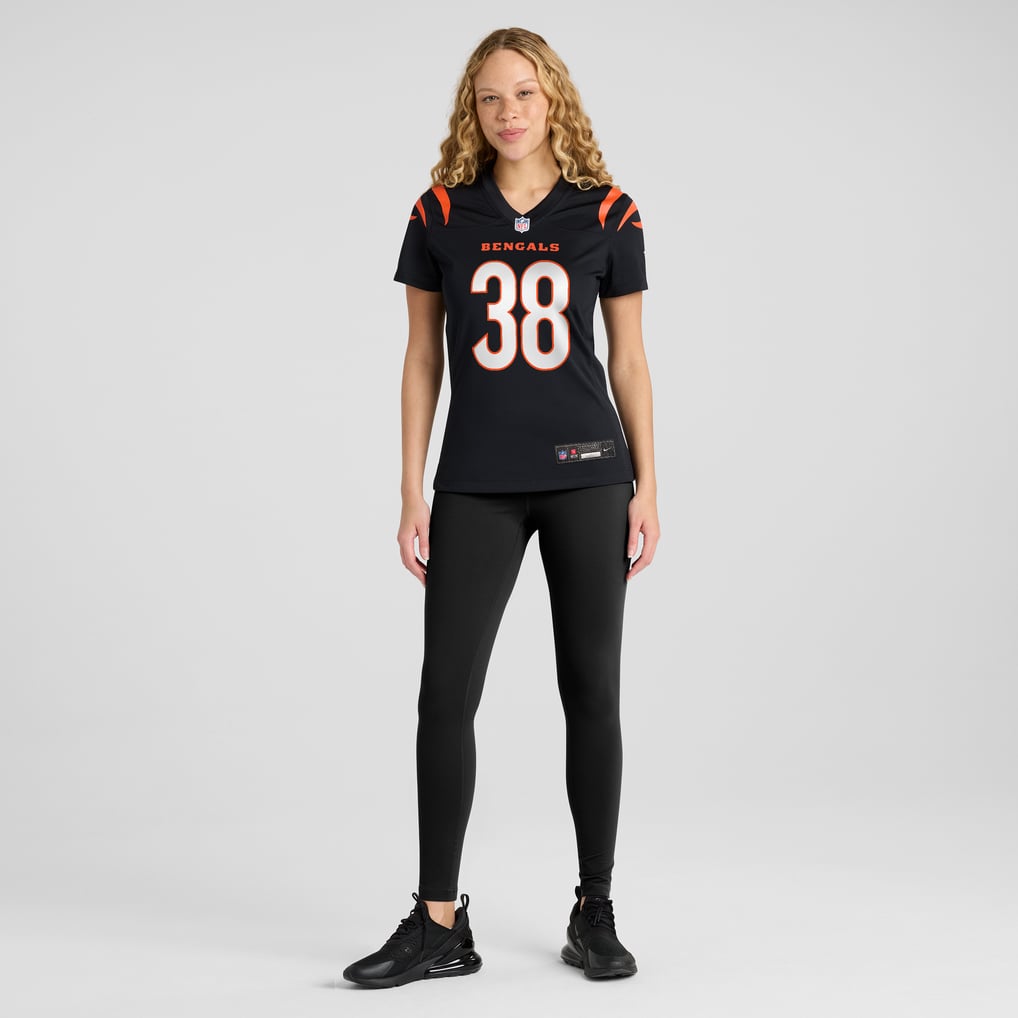 Women's Cincinnati Bengals DJ Ivey Nike Black Team Game Jersey - Image 5