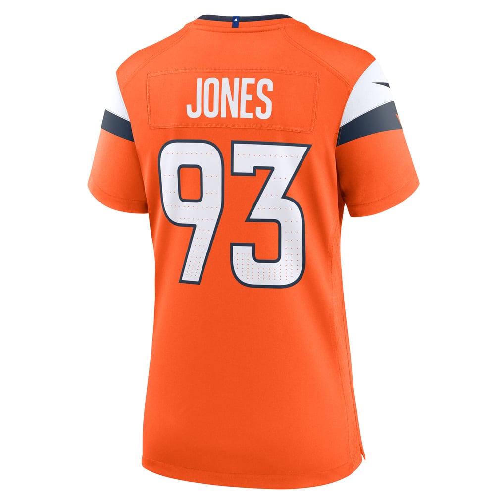 Women's Denver Broncos D.J. Jones Nike  Orange Team Game Jersey - Image 4