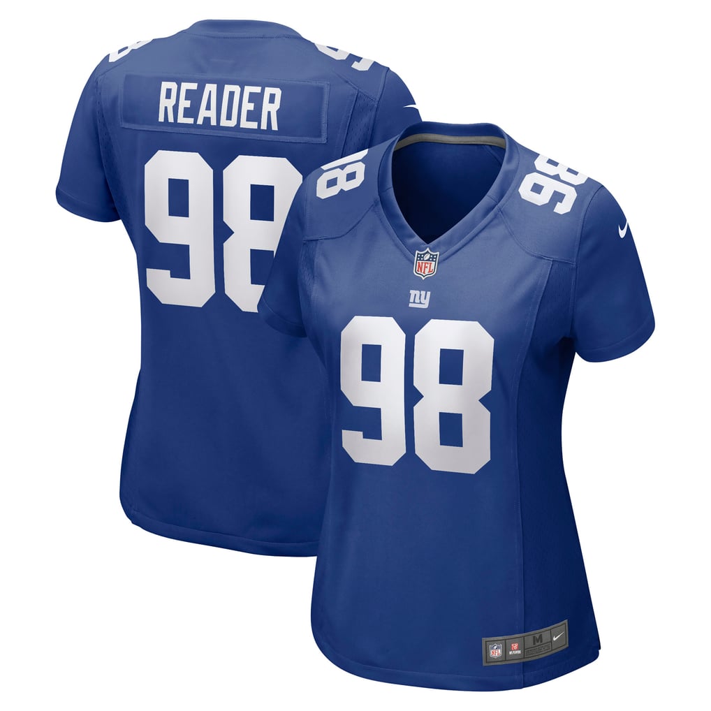 Women's New York Giants D.J. Reader Nike  Royal Team Game Jersey - Image 2