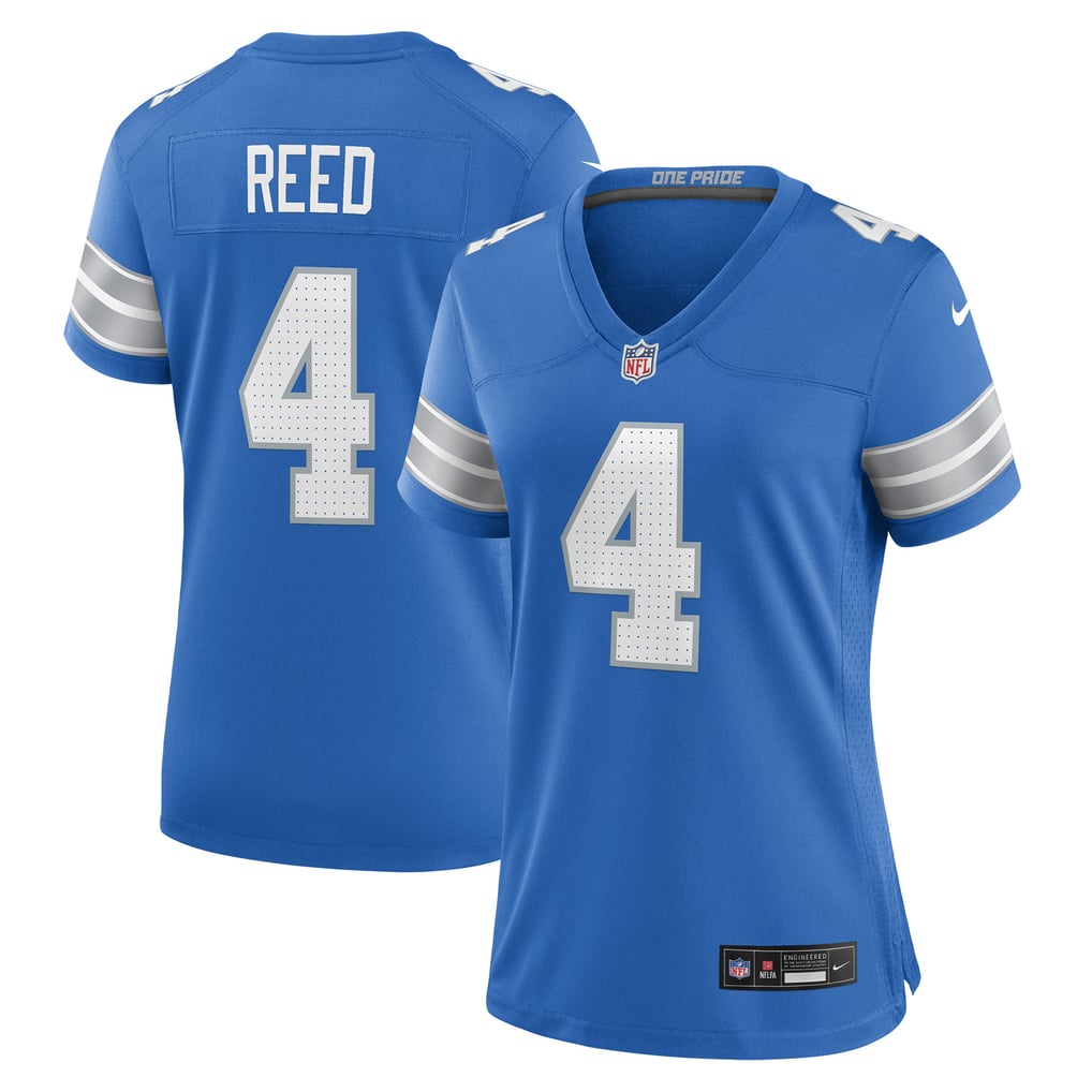 Women's Detroit Lions D.J. Reed Nike  Blue Team Game Jersey - Image 2