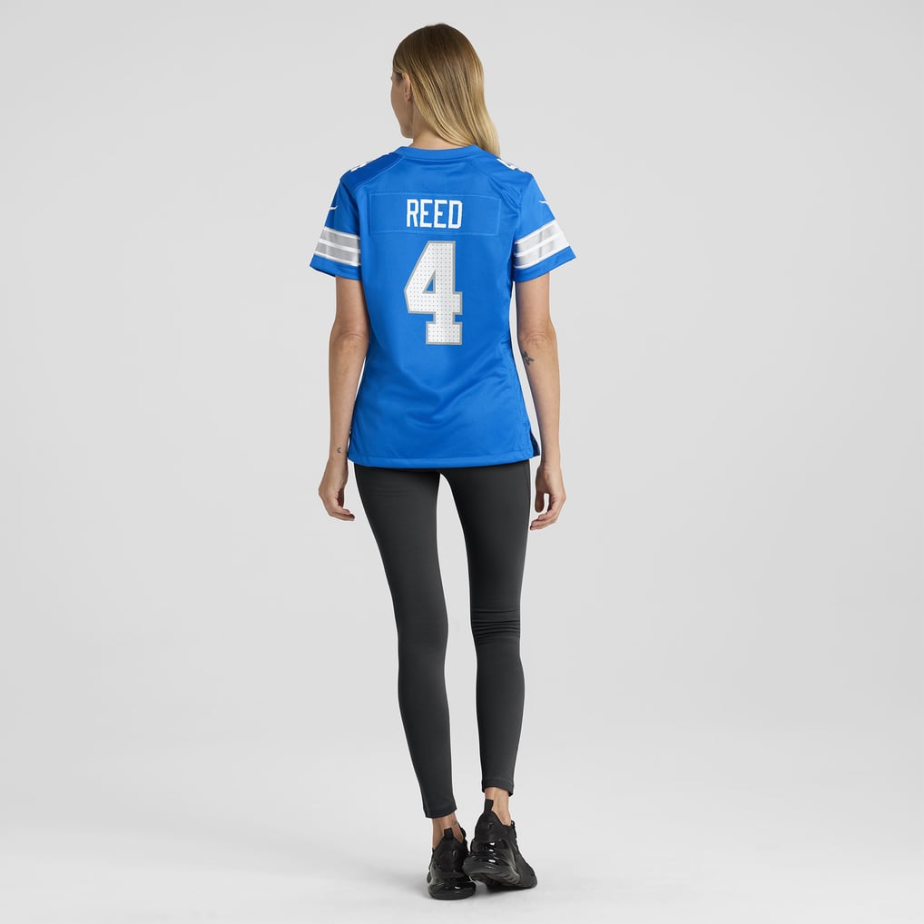 Women's Detroit Lions D.J. Reed Nike  Blue Team Game Jersey - Image 6