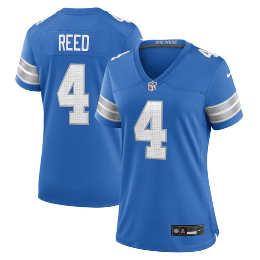 Women's Detroit Lions D.J. Reed Nike  Blue Team Game Jersey - Image 1