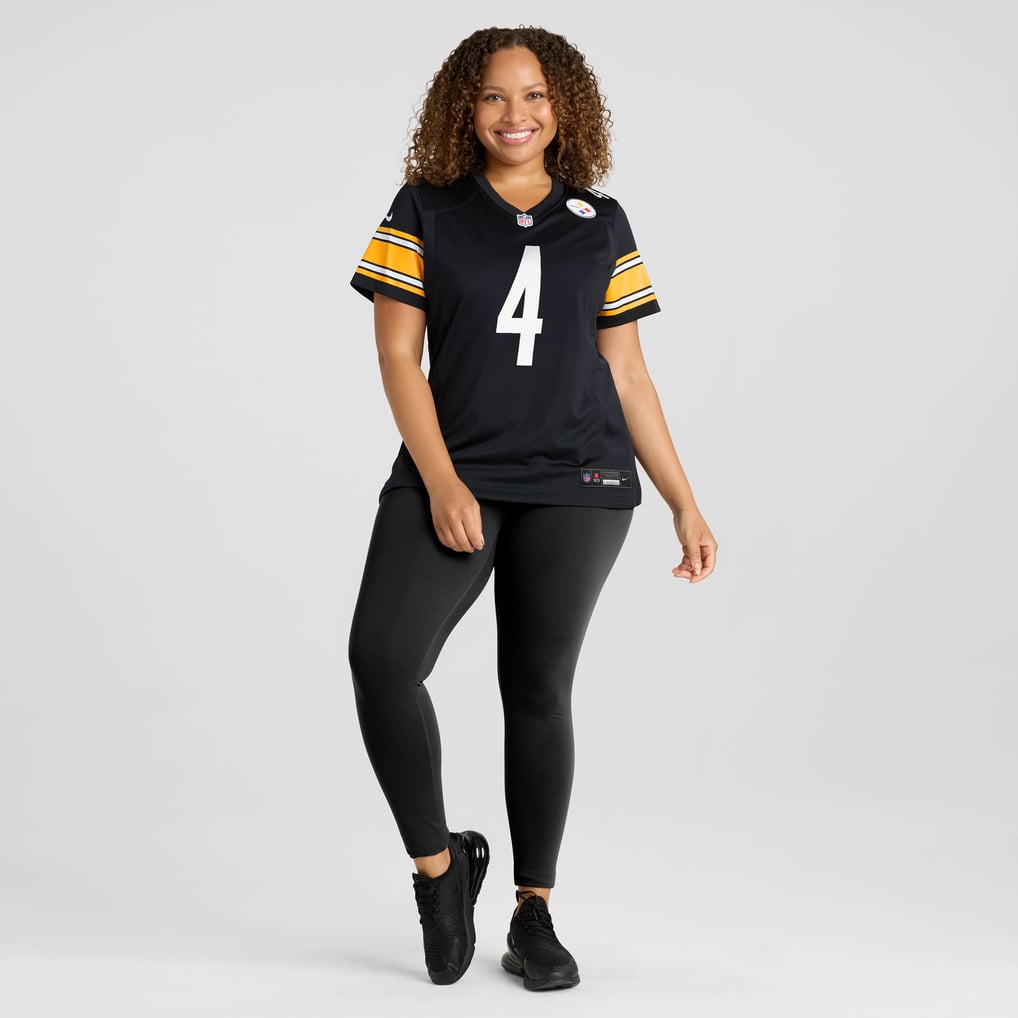 Women's Pittsburgh Steelers DK Metcalf Nike  Black Team Game Jersey - Image 7