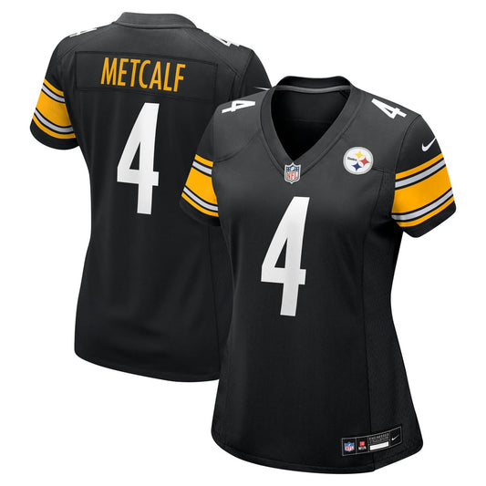 Women's Pittsburgh Steelers DK Metcalf Nike  Black Team Game Jersey - Image 1