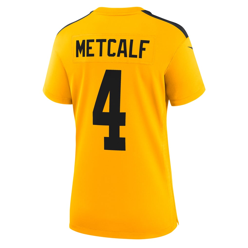 Women's Pittsburgh Steelers DK Metcalf Nike Gold Alternate 1933 Throwback Game Jersey - Image 4