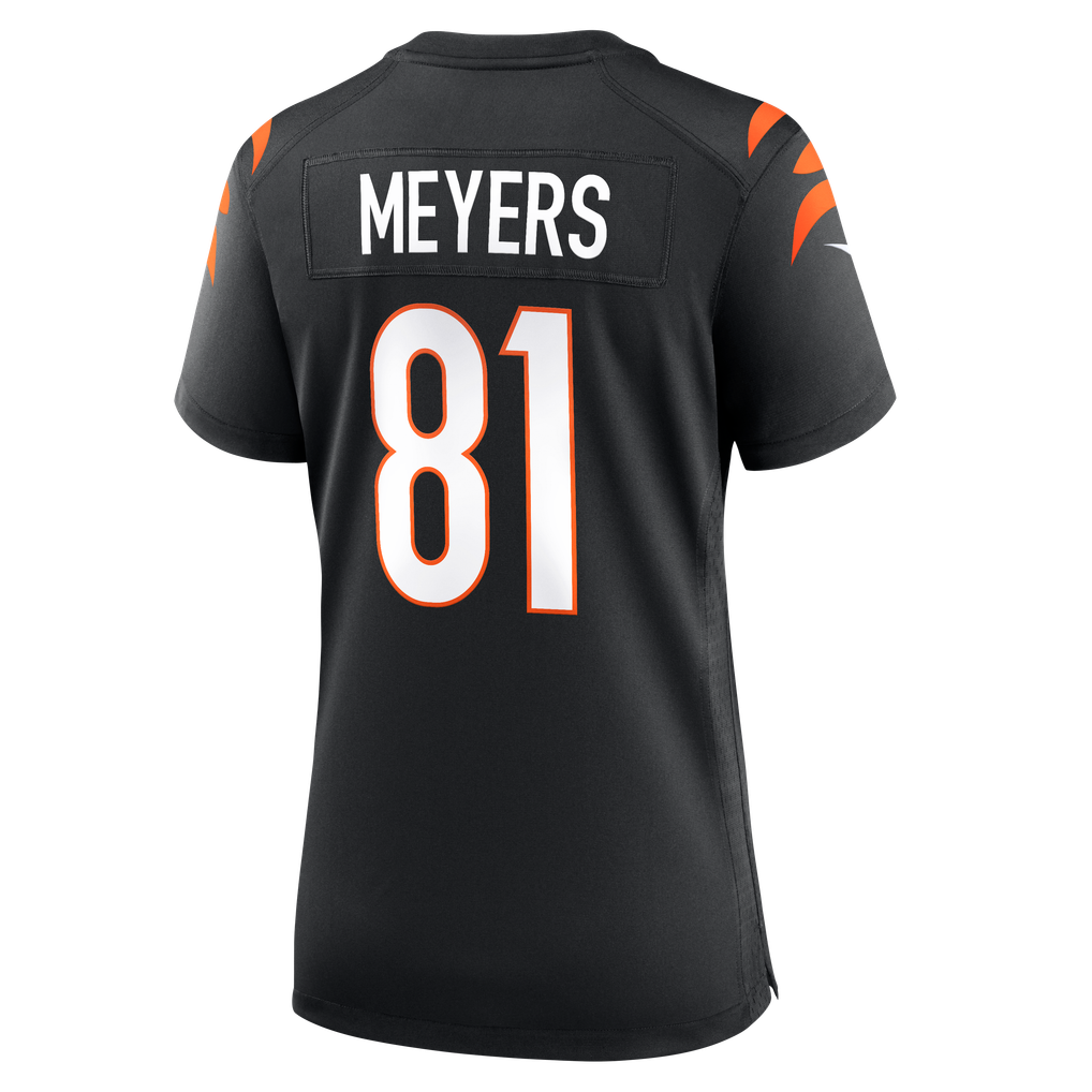 Women's Cincinnati Bengals Dohnte Meyers Nike Black Team Game Jersey - Image 8