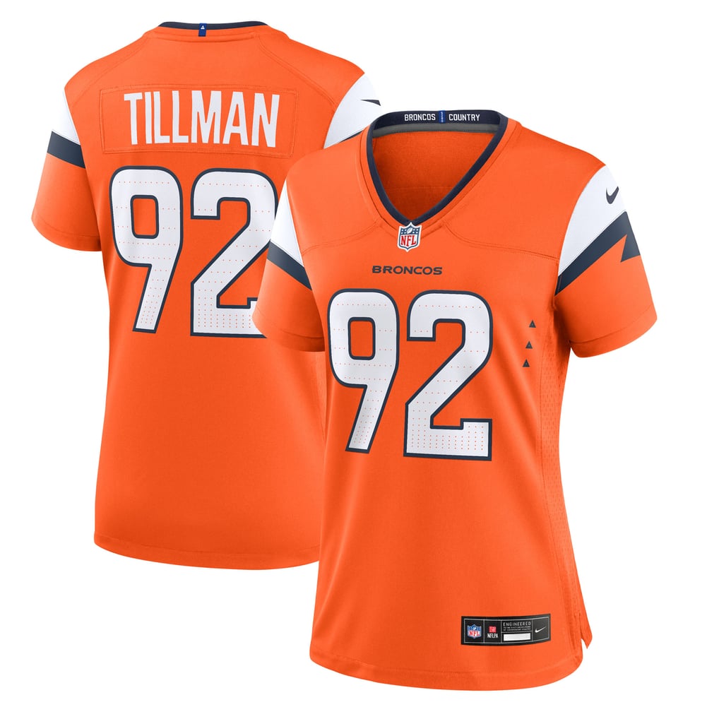 Women's Denver Broncos Dondrea Tillman Nike  Orange Team Game Jersey - Image 1
