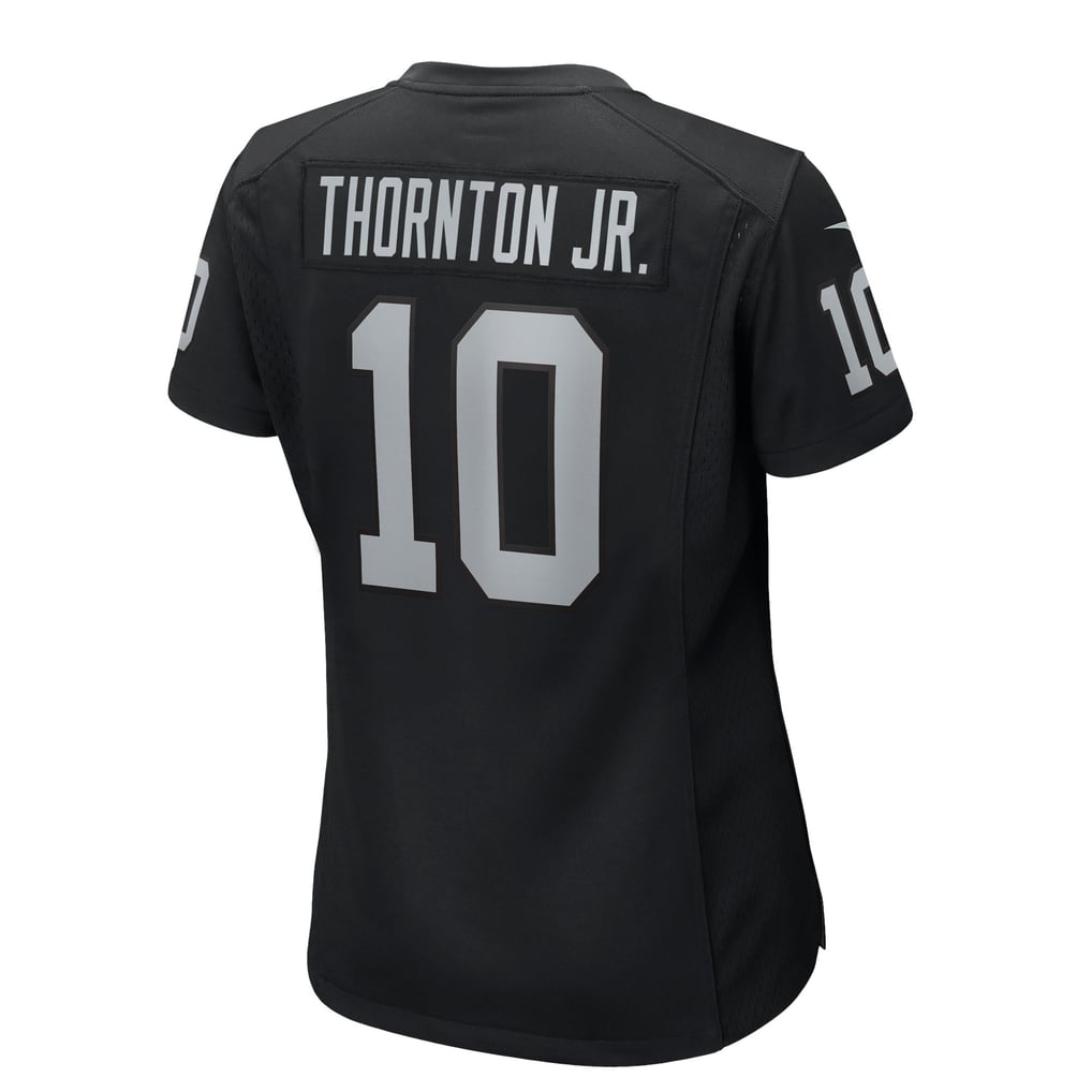 Women's Las Vegas Raiders Dont'e Thornton Jr. Nike  Black Team Game Jersey - Image 4