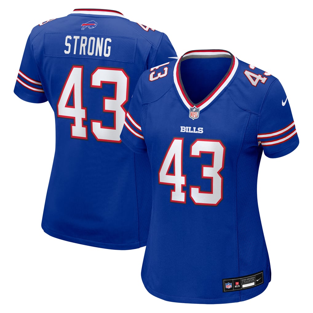 Women's Buffalo Bills Dorian Strong Nike  Royal Team Game Jersey - Image 1