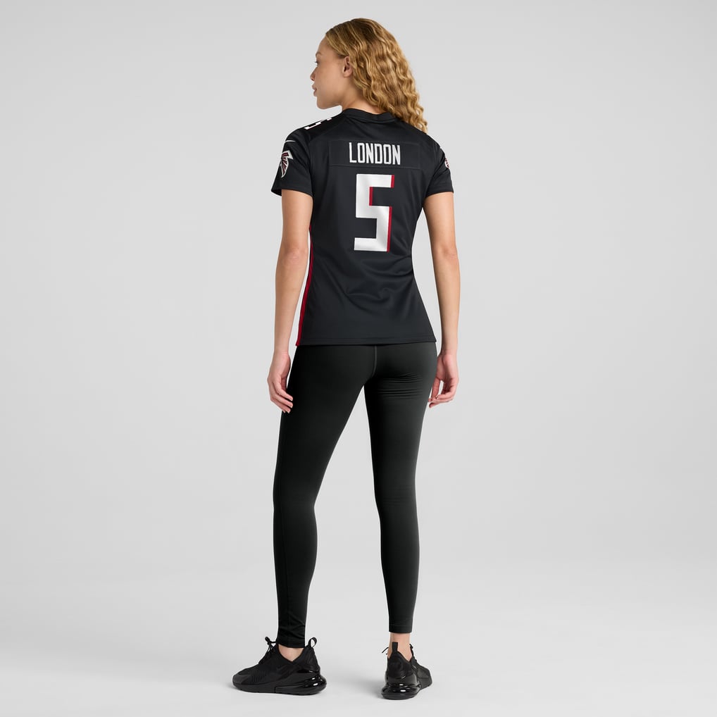 Women's Atlanta Falcons Drake London Nike Black Player Game Jersey