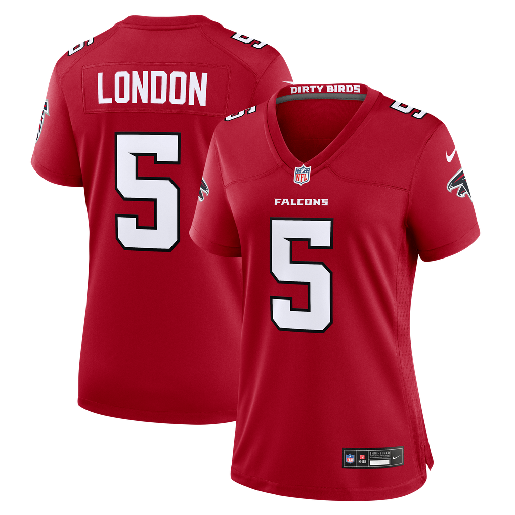 Women's Atlanta Falcons Drake London Nike Red Game Jersey