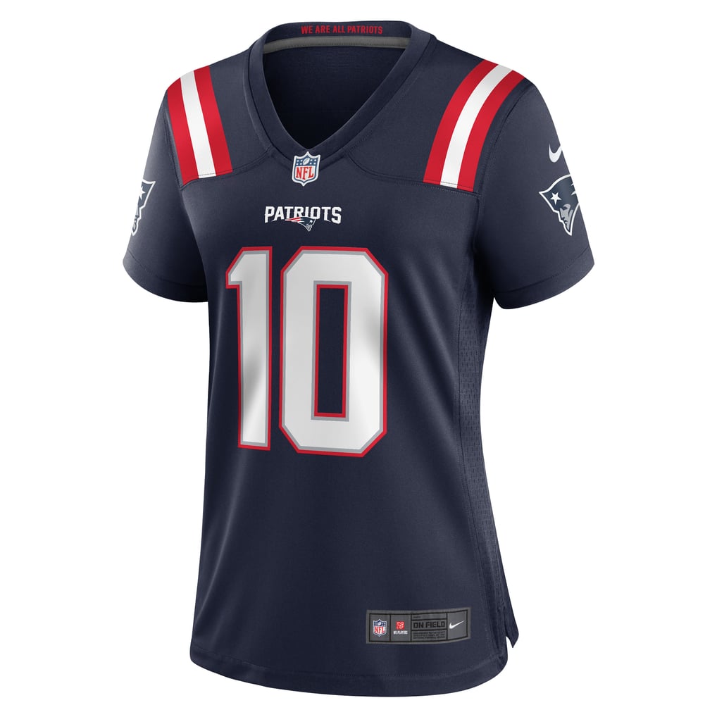 Women's New England Patriots Drake Maye Nike Navy  Player Game Jersey - Image 3