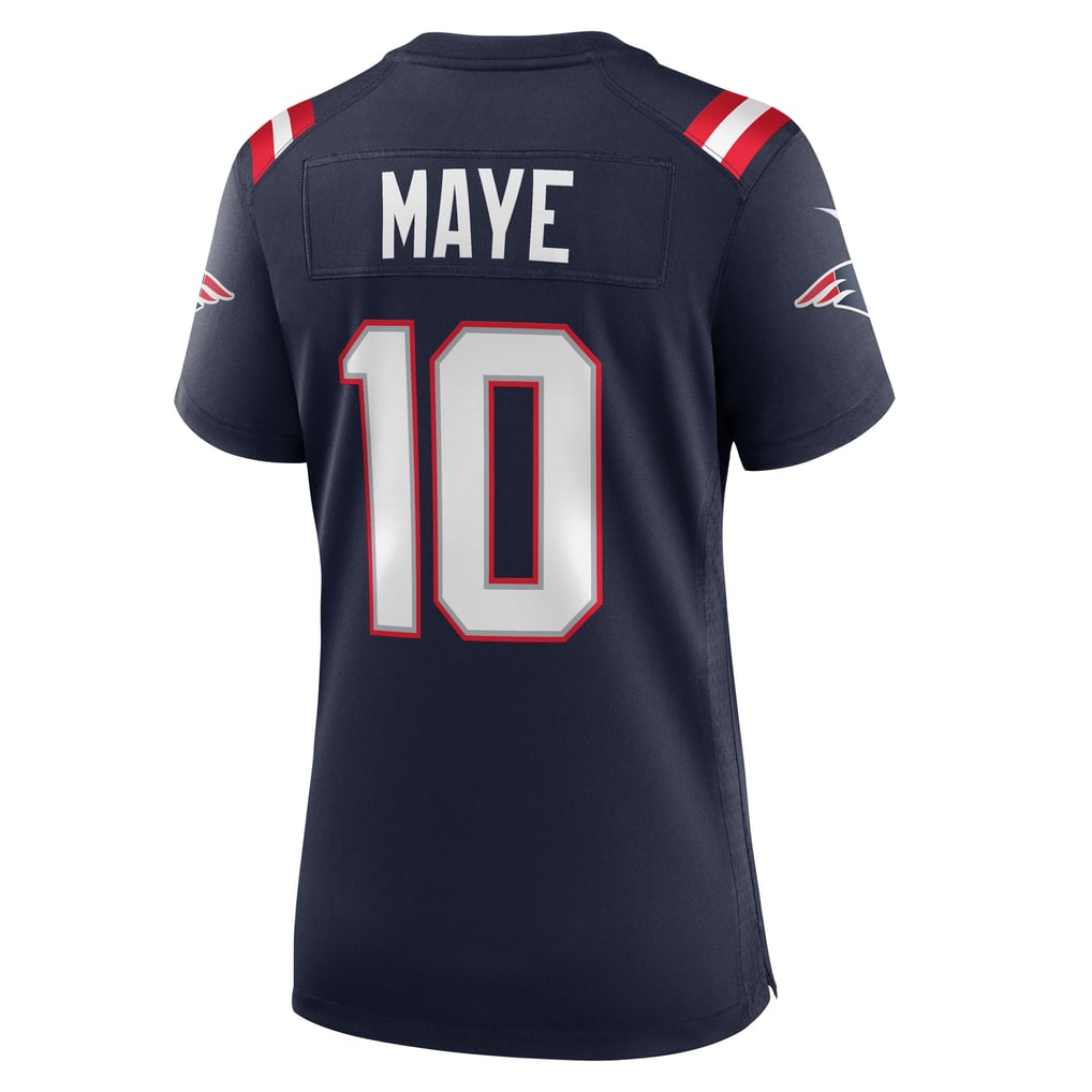 Women's New England Patriots Drake Maye Nike Navy  Player Game Jersey - Image 4