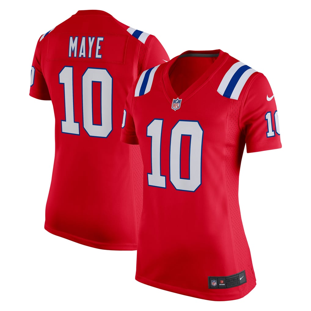 Women's New England Patriots Drake Maye Nike Red Alternate Game Jersey - Image 2
