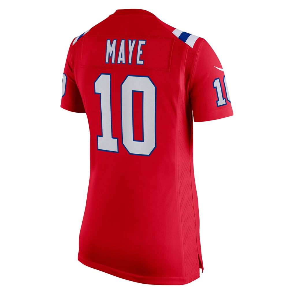 Women's New England Patriots Drake Maye Nike Red Alternate Game Jersey - Image 4