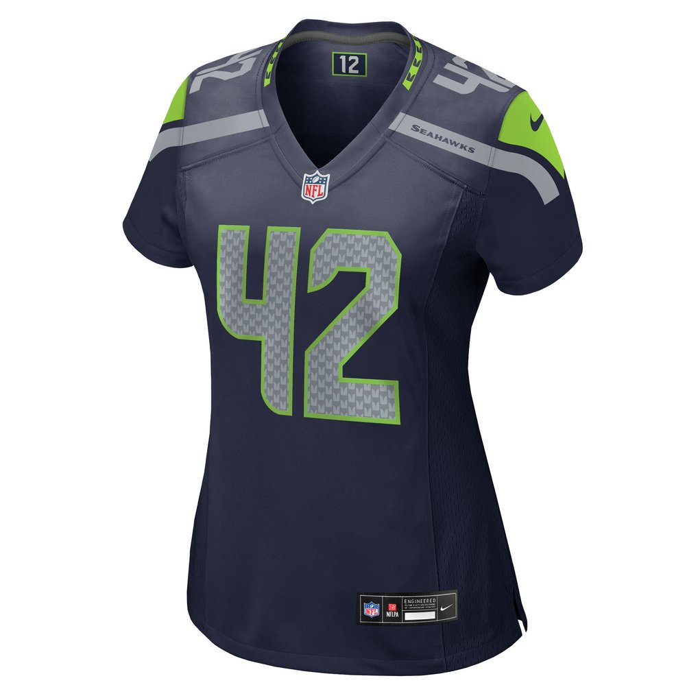 Women's Seattle Seahawks Drake Thomas Nike  College Navy Team Game Jersey - Image 3