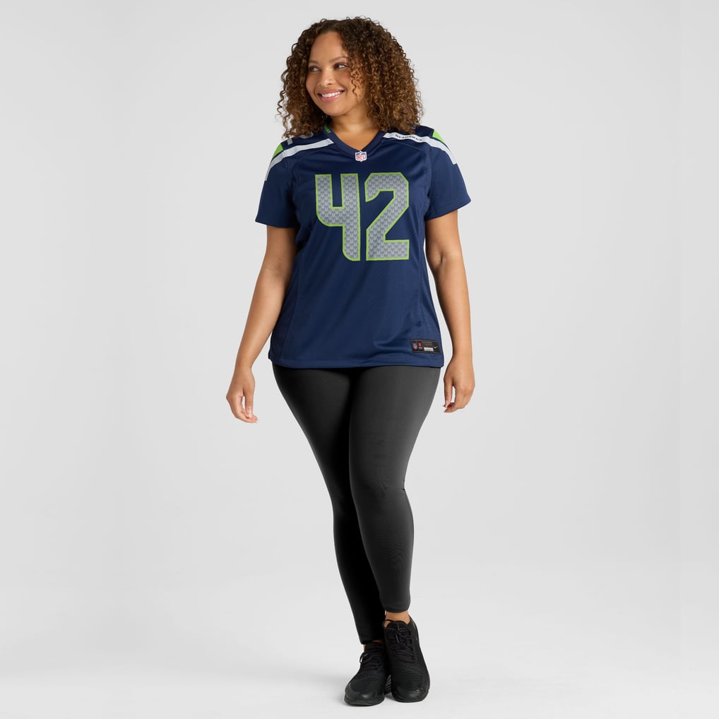Women's Seattle Seahawks Drake Thomas Nike  College Navy Team Game Jersey - Image 7