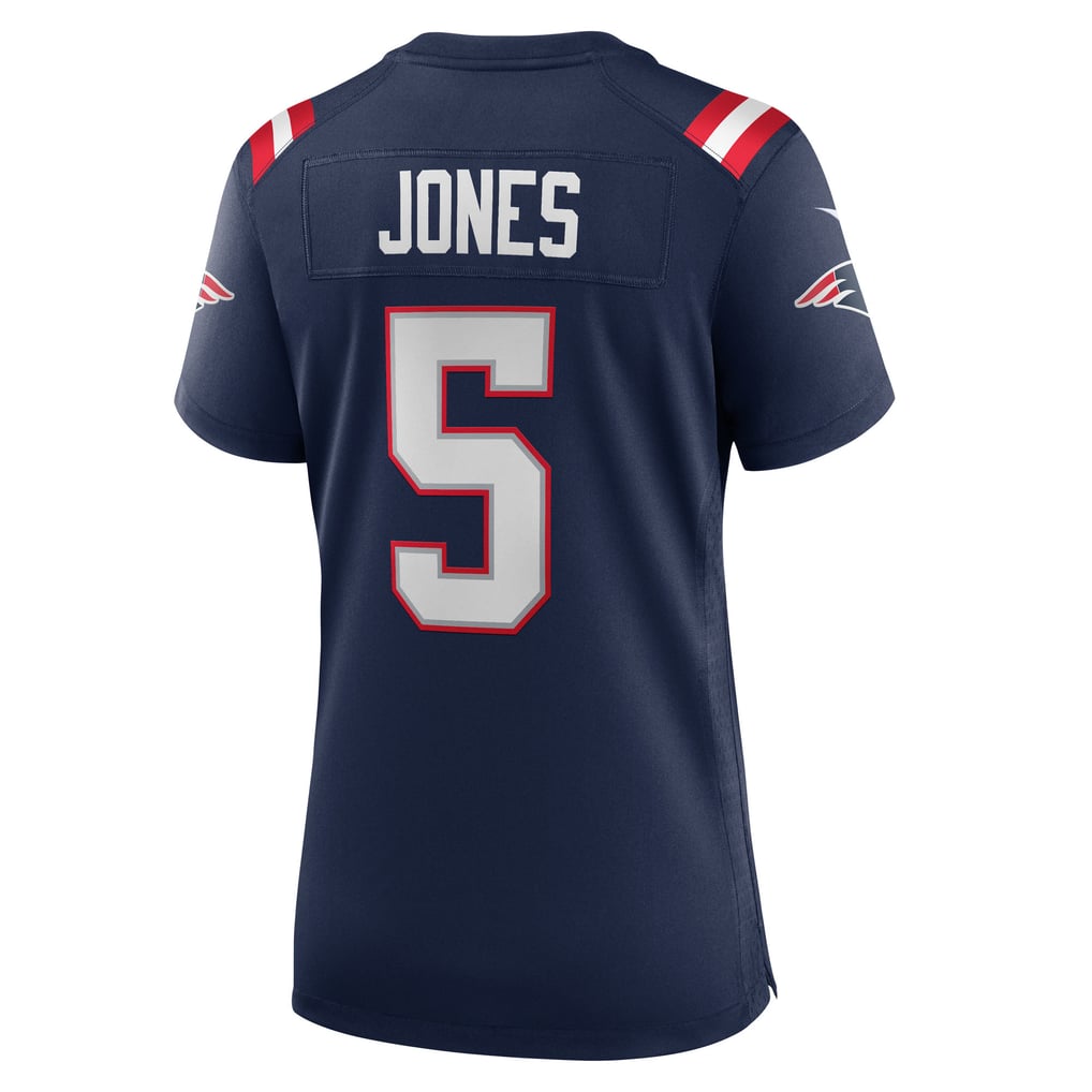 Women's New England Patriots Dre'Mont Jones Nike Navy Team Game Jersey - Image 8