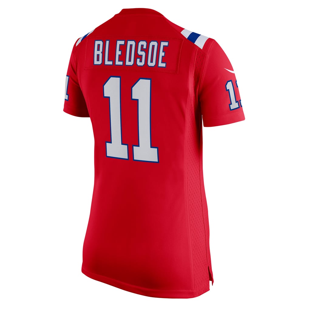 Women's New England Patriots Drew Bledsoe Nike Red Retired Game Jersey - Image 4