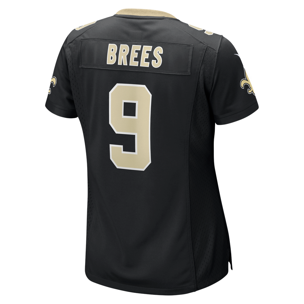 Women's New Orleans Saints Drew Brees Nike  Black Team Game Jersey - Image 4
