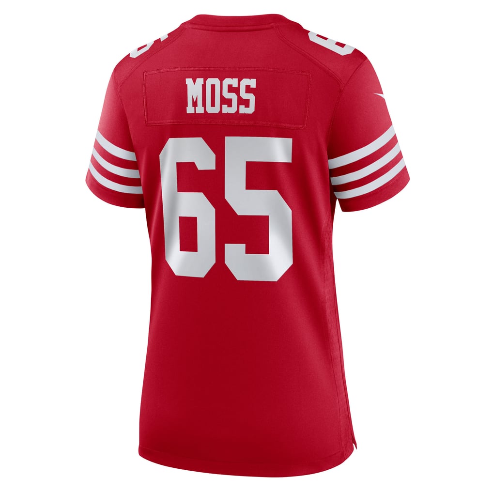 Women's San Francisco 49ers Drew Moss Nike  Scarlet Team Game Jersey - Image 4