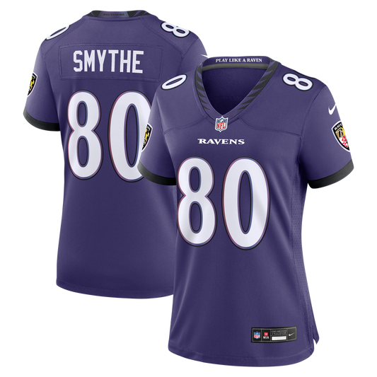 Women's Baltimore Ravens Durham Smythe Nike Purple Team Game Jersey