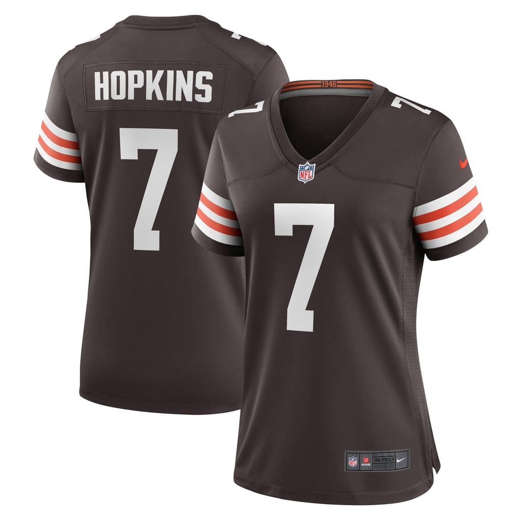 Women's Cleveland Browns Dustin Hopkins Nike Brown Team Game Jersey - Image 2