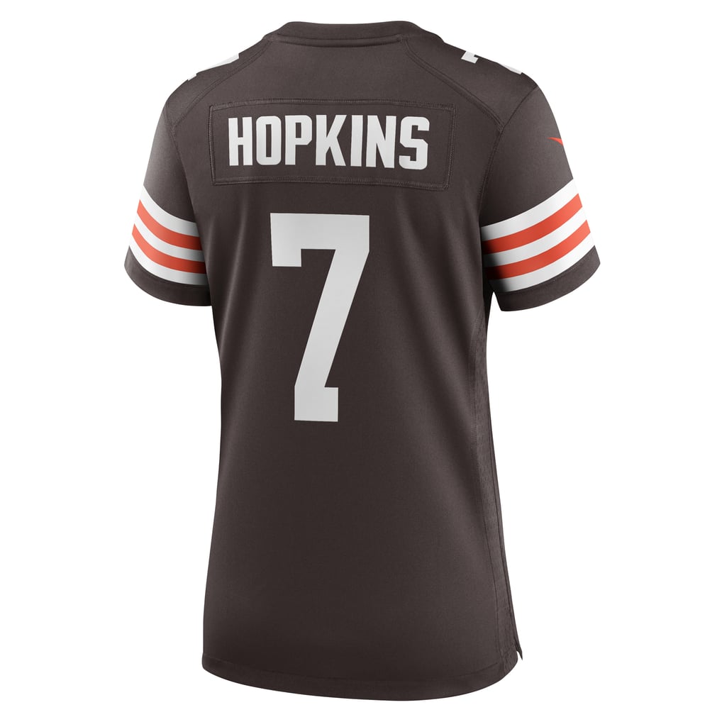 Women's Cleveland Browns Dustin Hopkins Nike Brown Team Game Jersey - Image 4