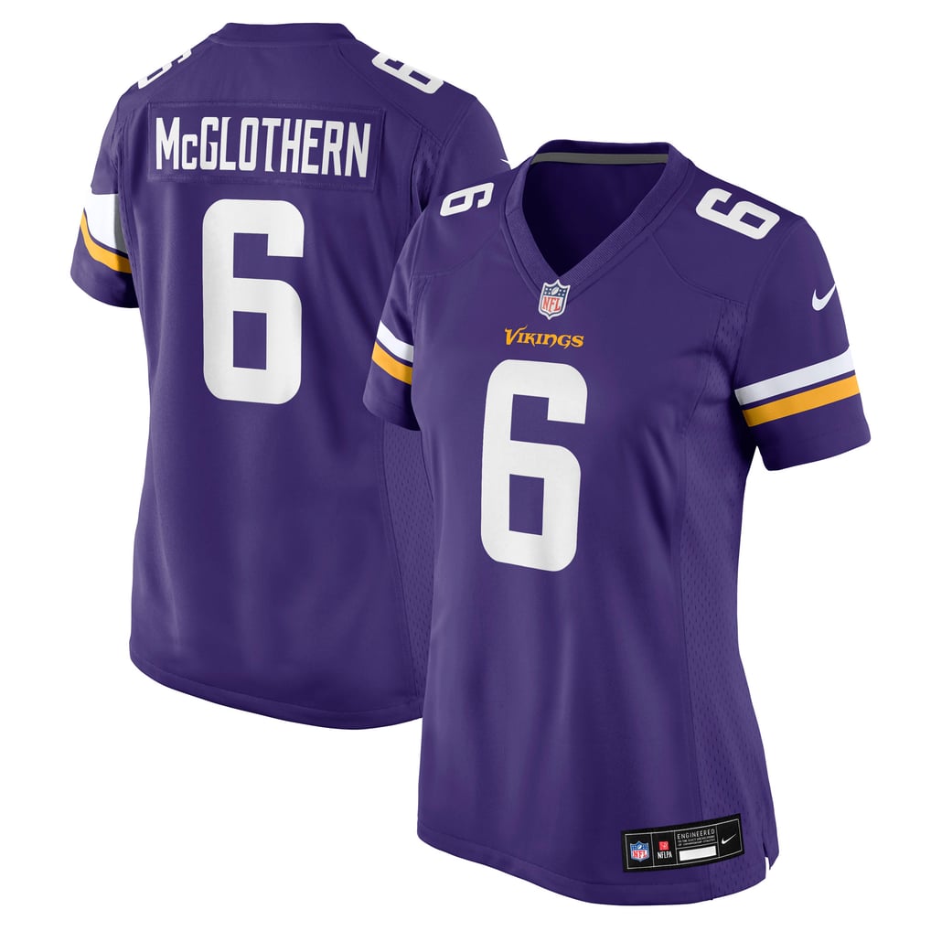 Women's Minnesota Vikings Dwight McGlothern Nike  Purple Team Game Jersey - Image 2