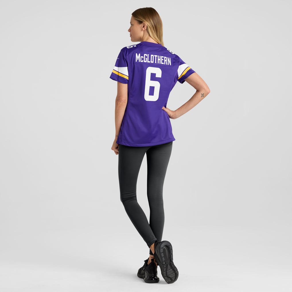 Women's Minnesota Vikings Dwight McGlothern Nike  Purple Team Game Jersey - Image 6