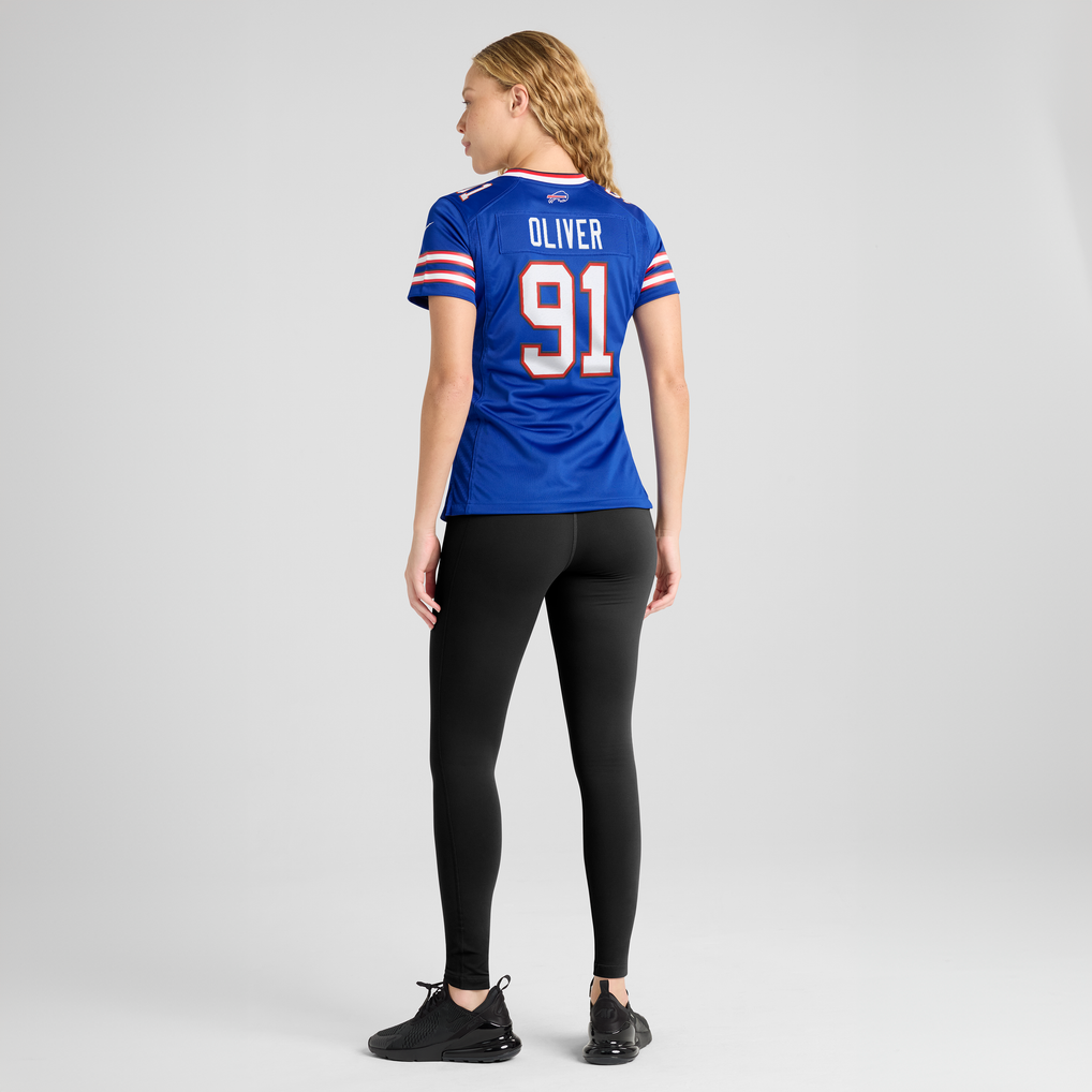 Women's Nike Ed Oliver Royal Buffalo Bills Game Jersey - Image 6