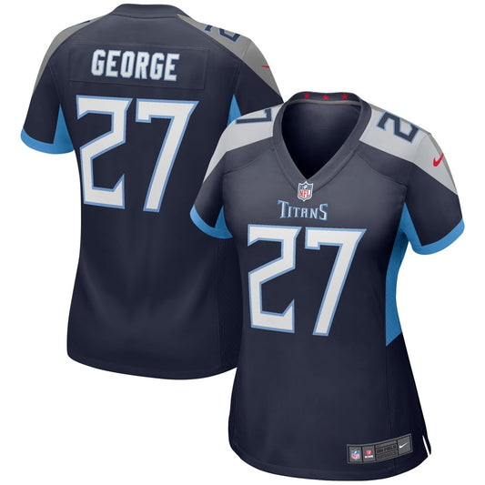 Women's Tennessee Titans Eddie George Nike Navy Game Retired Player Jersey - Image 1