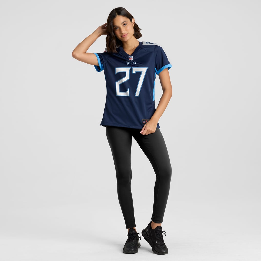 Women's Tennessee Titans Eddie George Nike Navy Game Retired Player Jersey - Image 5