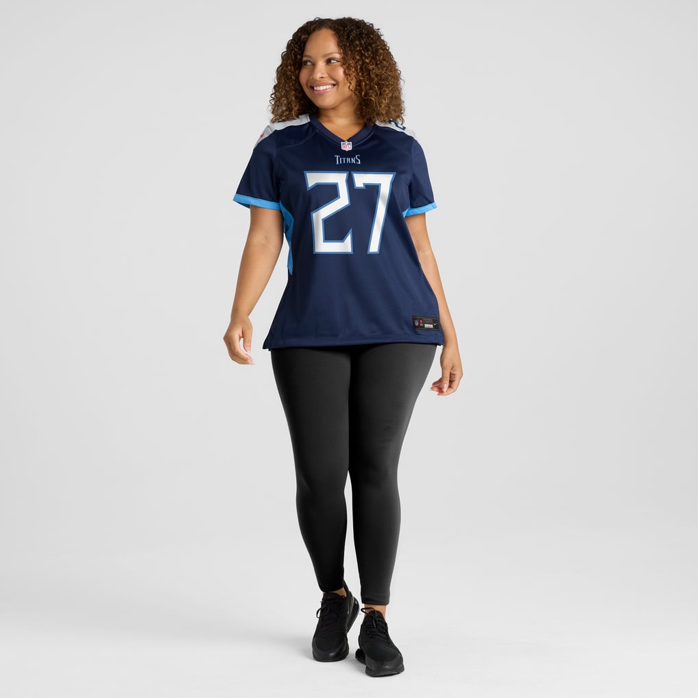 Women's Tennessee Titans Eddie George Nike Navy Game Retired Player Jersey - Image 7