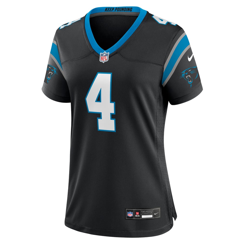 Women's Carolina Panthers Eddy Pineiro Nike Black Team Game Jersey - Image 3