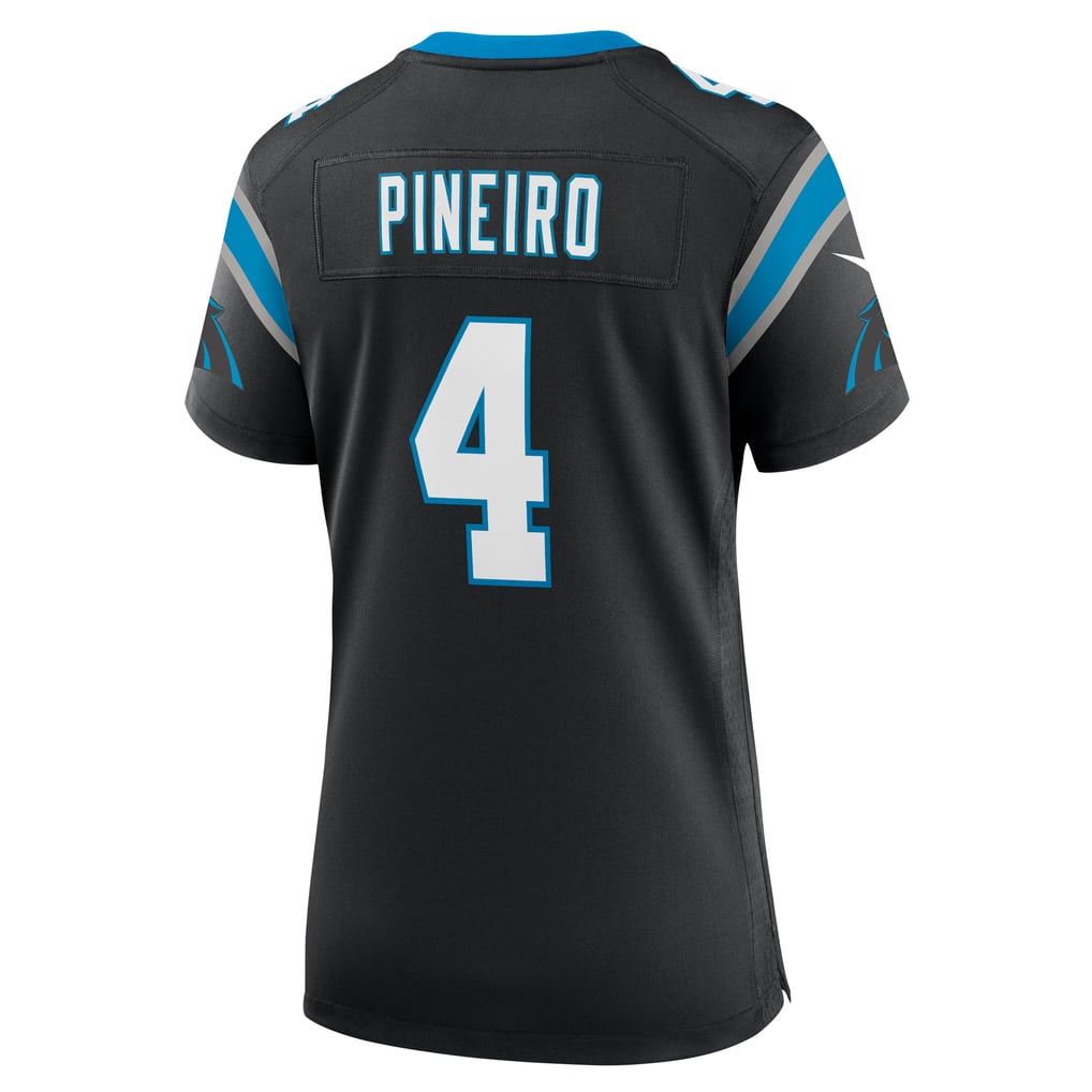 Women's Carolina Panthers Eddy Pineiro Nike Black Team Game Jersey - Image 4