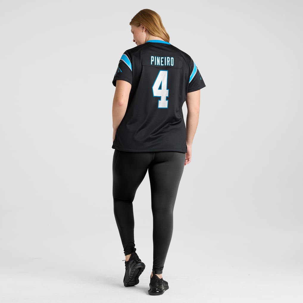 Women's Carolina Panthers Eddy Pineiro Nike Black Team Game Jersey - Image 8