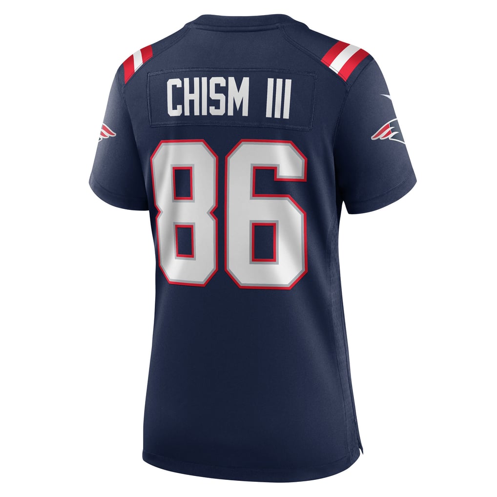 Women's New England Patriots Efton Chism III Nike  Navy Team Game Jersey - Image 4