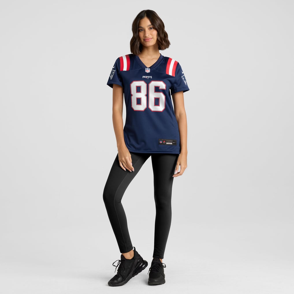 Women's New England Patriots Efton Chism III Nike  Navy Team Game Jersey - Image 5