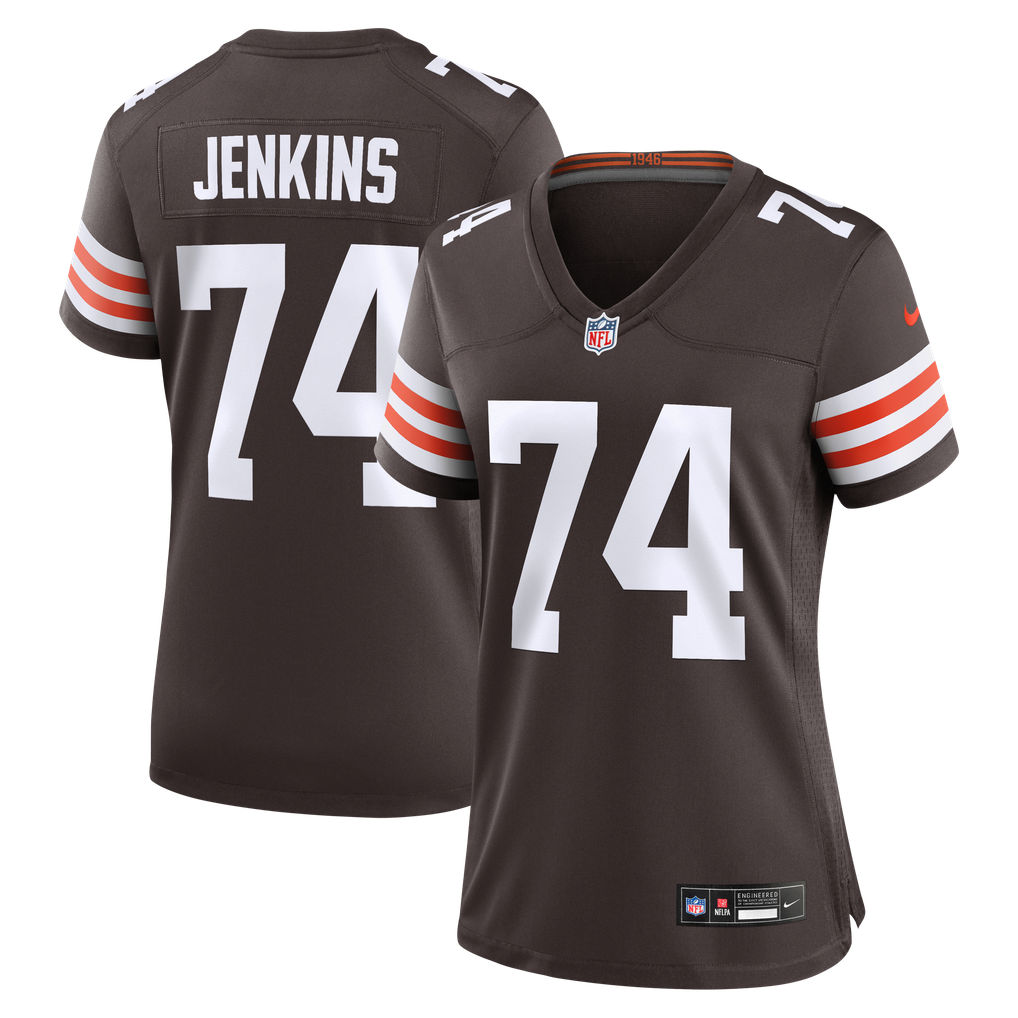 Women's Cleveland Browns Elgton Jenkins Nike Brown Team Game Jersey - Image 2