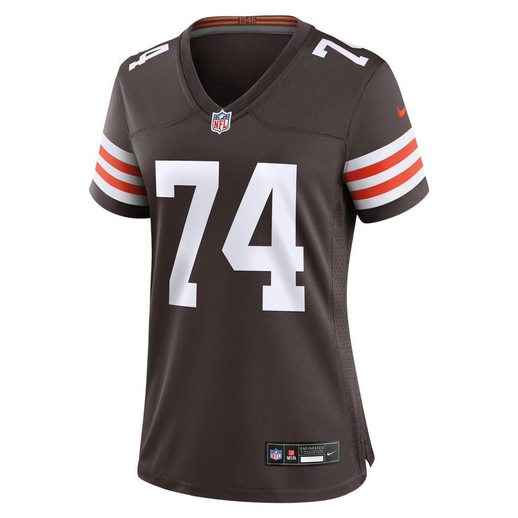 Women's Cleveland Browns Elgton Jenkins Nike Brown Team Game Jersey - Image 3