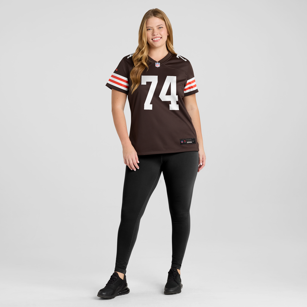Women's Cleveland Browns Elgton Jenkins Nike Brown Team Game Jersey - Image 7
