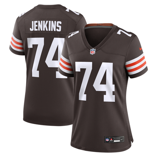 Women's Cleveland Browns Elgton Jenkins Nike Brown Team Game Jersey - Image 1