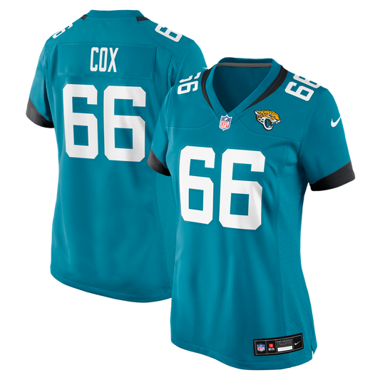 Women's Jacksonville Jaguars Eli Cox Nike Teal Team Game Jersey - Image 1