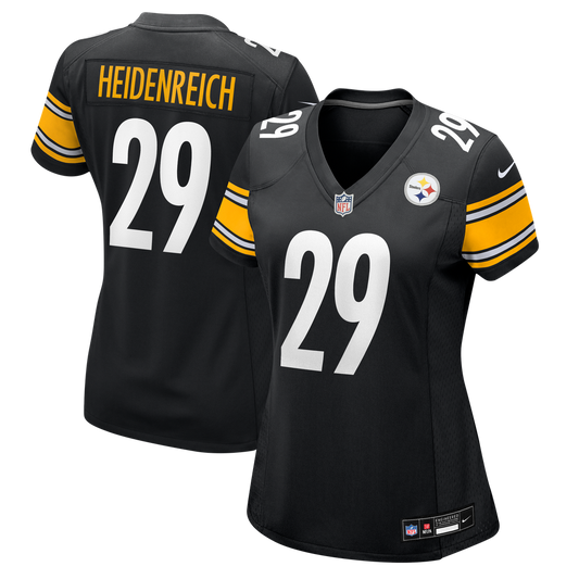 Women's Pittsburgh Steelers Eli Heidenreich Nike  Black Team Game Jersey - Image 1