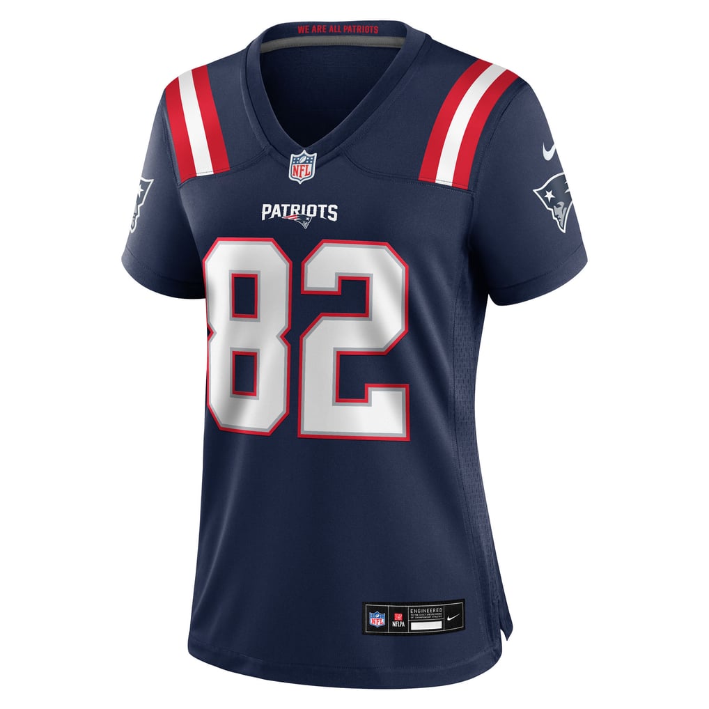 Women's New England Patriots Eli Raridon Nike Navy Team Game Jersey - Image 7