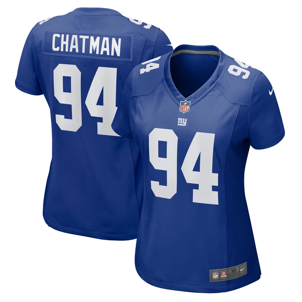 Women's New York Giants Elijah Chatman Nike  Royal  Game Jersey - Image 2