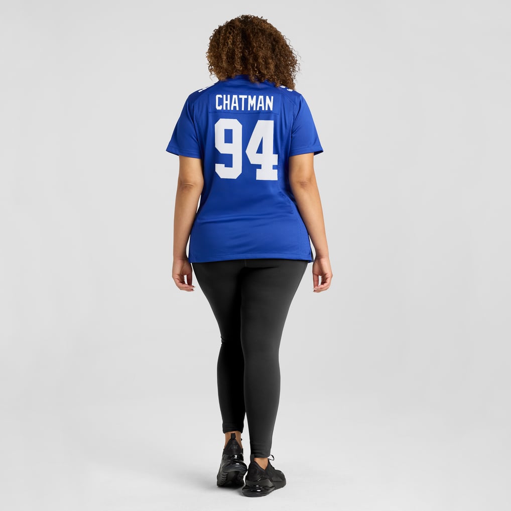 Women's New York Giants Elijah Chatman Nike  Royal  Game Jersey - Image 8